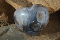 Polished Agate Gemstone Hearts x 4 From Madagascar - Toprock Gemstones and Minerals