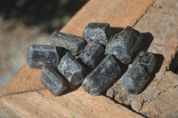 Natural Alluvial Schorl / Black Tourmaline Crystals  - Sold per 1 Kg (60 to 90 pieces) - From Zimbabwe (Copy) - Toprock Gemstones and Minerals