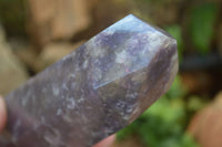 Polished Purple Lepidolite Point  x 1 From Madagascar - Toprock Gemstones and Minerals