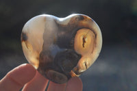 Polished Agate Gemstone Hearts x 4 From Madagascar - Toprock Gemstones and Minerals