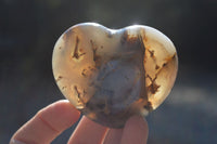 Polished Agate Gemstone Hearts x 4 From Madagascar - Toprock Gemstones and Minerals