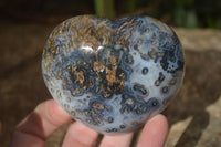 Polished Agate Gemstone Hearts x 4 From Madagascar - Toprock Gemstones and Minerals