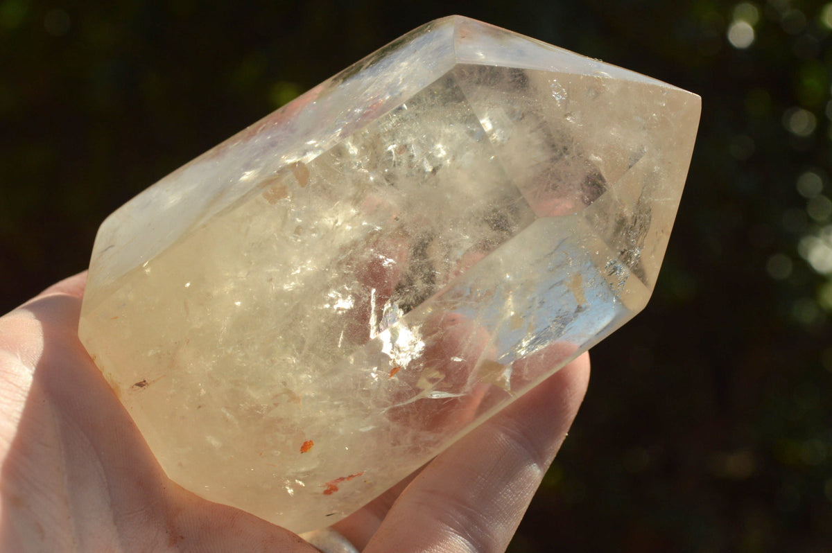 Polished Semi Optic Quartz Points With Rainbow Inclusions x 6 From Madagascar - TopRock