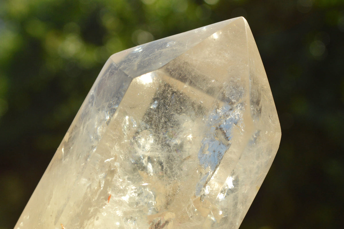 Polished Semi Optic Quartz Points With Rainbow Inclusions x 6 From Madagascar - TopRock