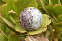 Polished Pink Tourmaline Rubellite Spheres x 2 From Ambatondrazaka, Madagascar - TopRock