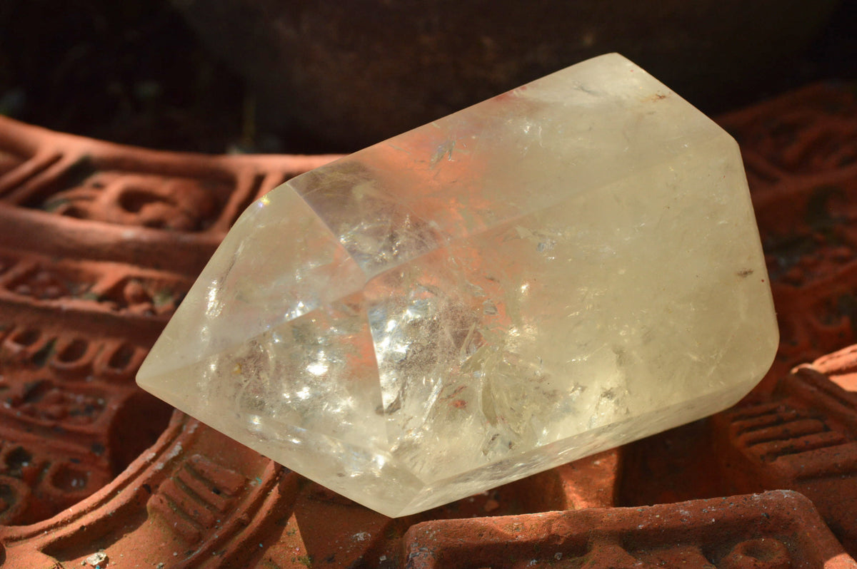 Polished Semi Optic Quartz Points With Rainbow Inclusions x 6 From Madagascar - TopRock