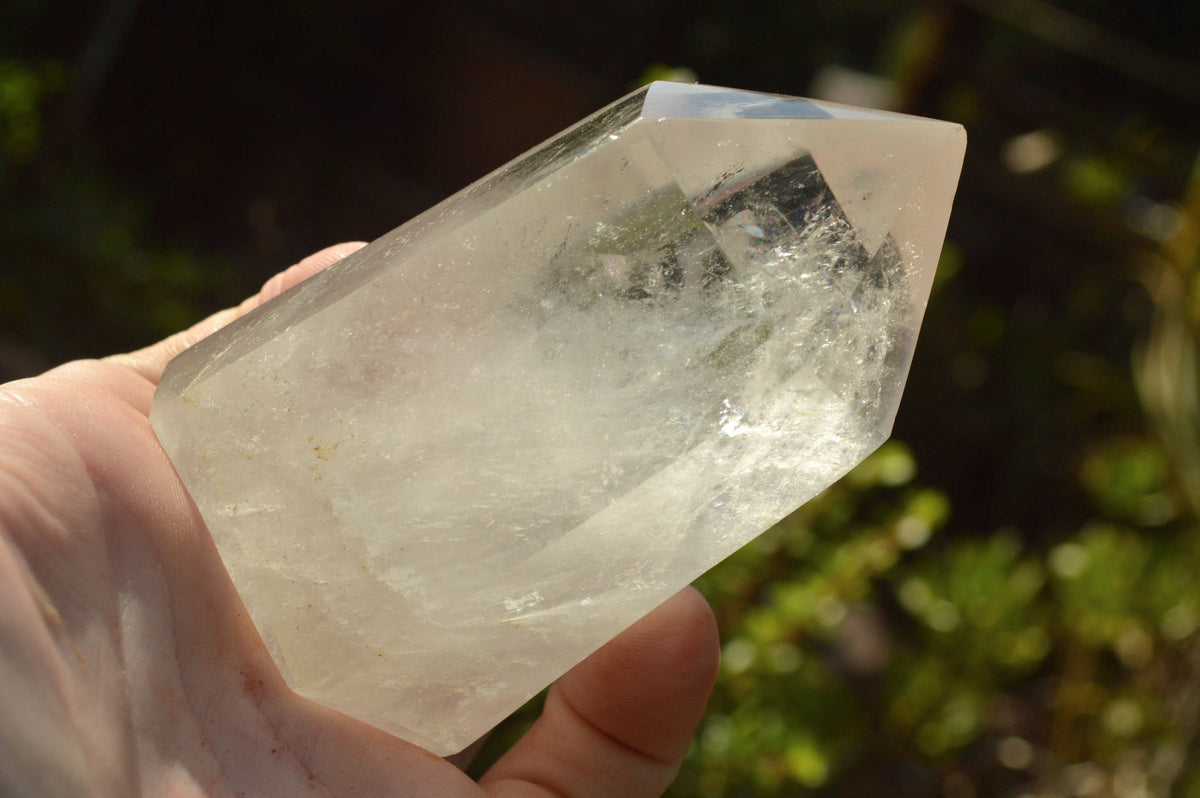 Polished Semi Optic Quartz Points With Rainbow Inclusions x 6 From Madagascar - TopRock