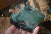 Polished Green Mtorolite / Chrome Chrysoprase Plates  x 3 From Zimbabwe - Toprock Gemstones and Minerals