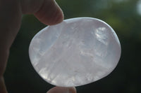 Natural Large Gemmy Pink Rose Quartz Palm Stones  x 12 From Madagascar - Toprock Gemstones and Minerals