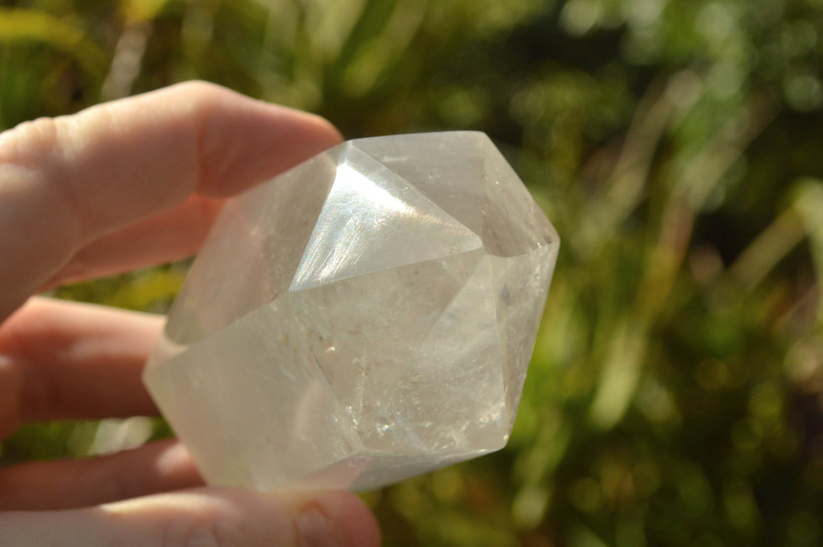 Polished Semi Optic Quartz Points With Rainbow Inclusions x 6 From Madagascar - TopRock
