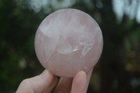 Polished Pink Rose Quartz Spheres  x 4 From Madagascar - Toprock Gemstones and Minerals