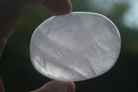 Natural Large Gemmy Pink Rose Quartz Palm Stones  x 12 From Madagascar - Toprock Gemstones and Minerals