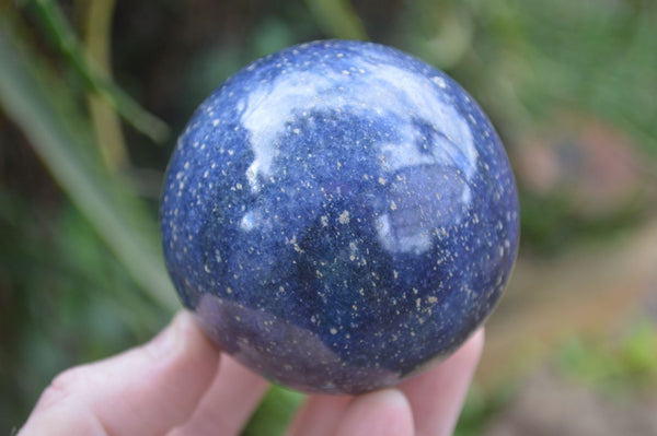Polished Blue Lazulite Spheres  x 4 From Madagascar - Toprock Gemstones and Minerals 