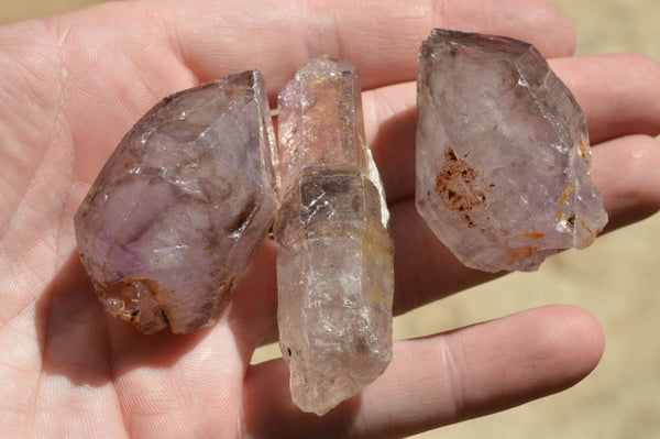 Natural Single Window Amethyst Crystals x 20 From Chiredzi, Zimbabwe - TopRock