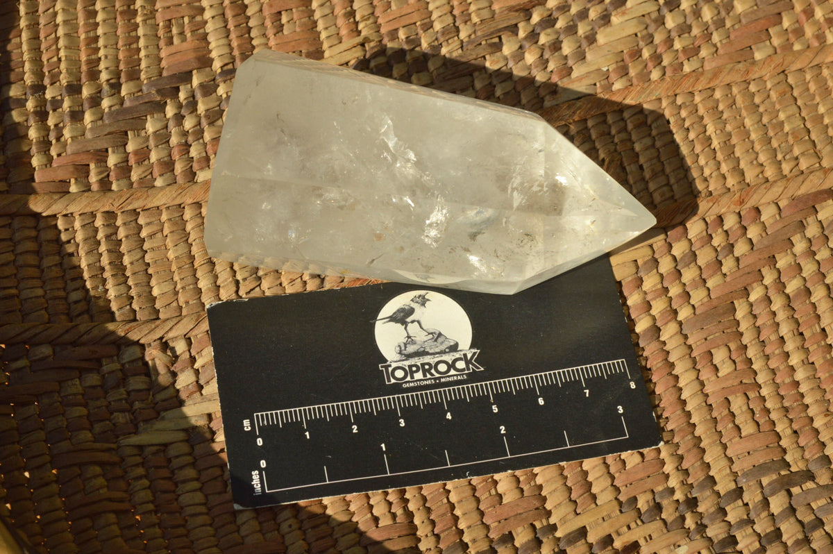 Polished Semi Optic Quartz Points With Rainbow Inclusions x 6 From Madagascar - TopRock
