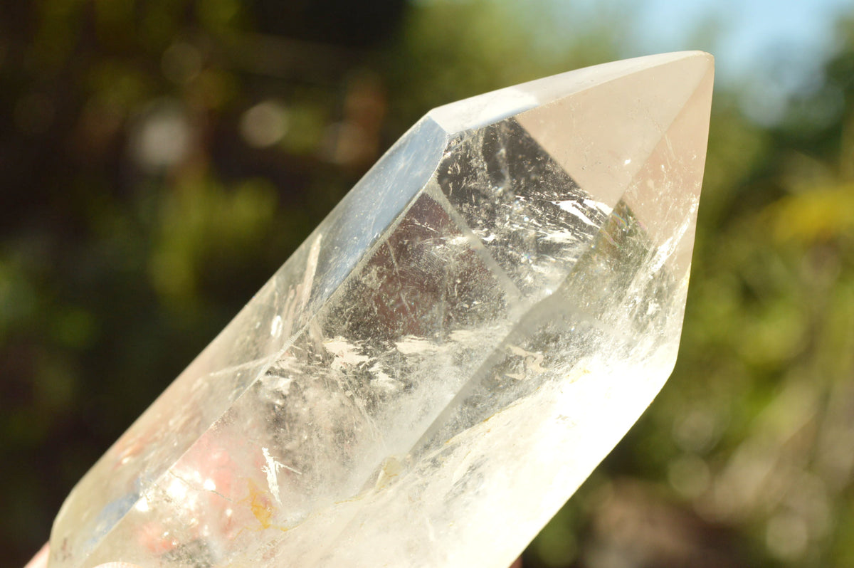 Polished Semi Optic Quartz Points With Rainbow Inclusions x 6 From Madagascar - TopRock