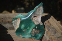 Polished Green Mtorolite / Chrome Chrysoprase Plates  x 3 From Zimbabwe - Toprock Gemstones and Minerals