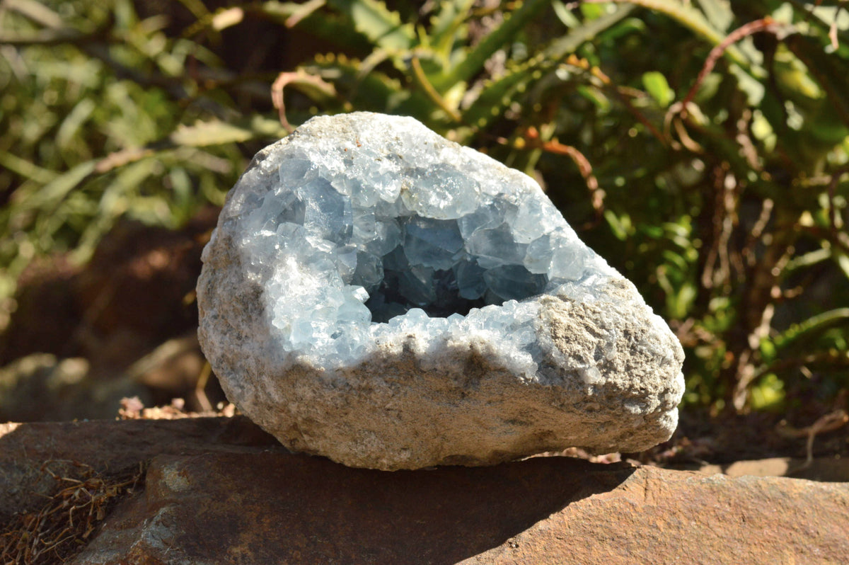 Natural Blue Celestite Geode Specimen x 1 From Sakoany, Madagascar - TopRock