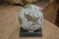 Polished Pink Tourmaline / Rubellite In Matrix Standing Free Form x 1 From Ambatondrazaka, Madagascar - Toprock Gemstones and Minerals