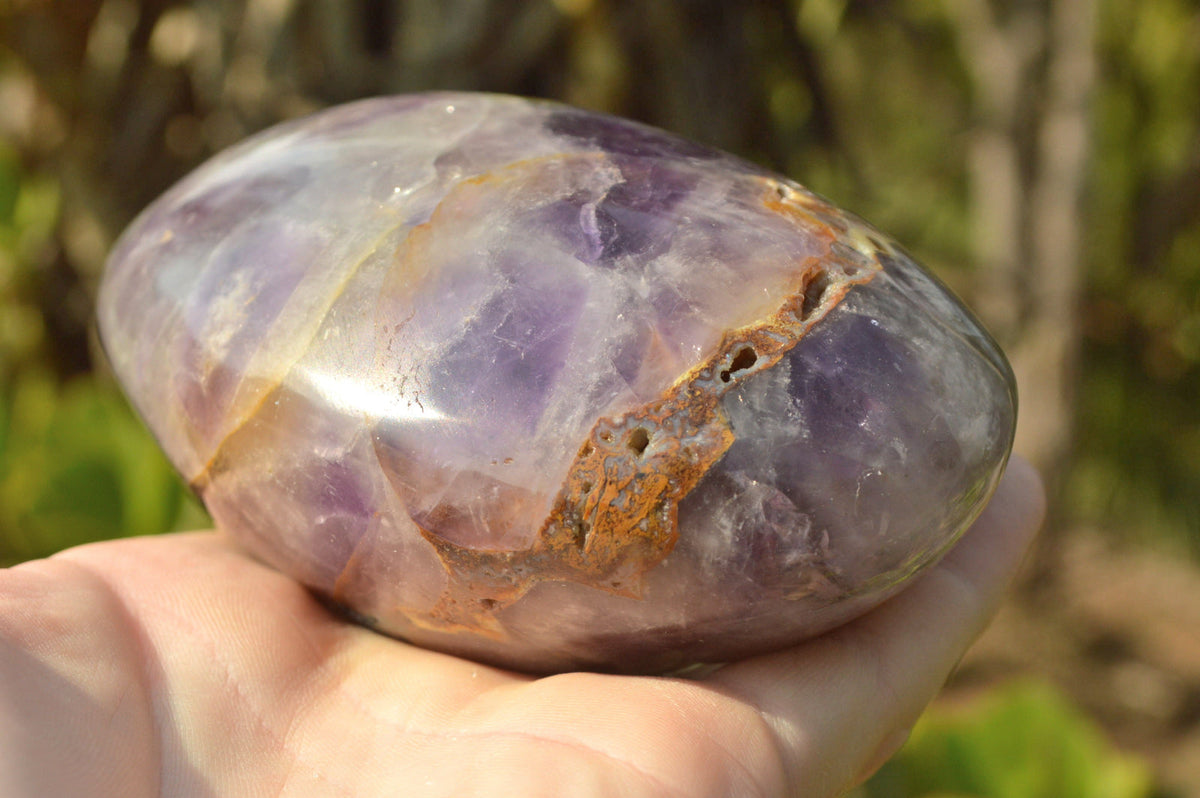 Polished Flower Dream Amethyst Standing Free Forms x 3 From Madagascar - TopRock
