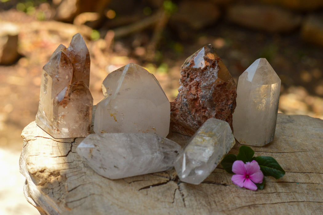Polished Stunning Mixed Selection Of Quartz Crystals x 6 From Madagascar - TopRock