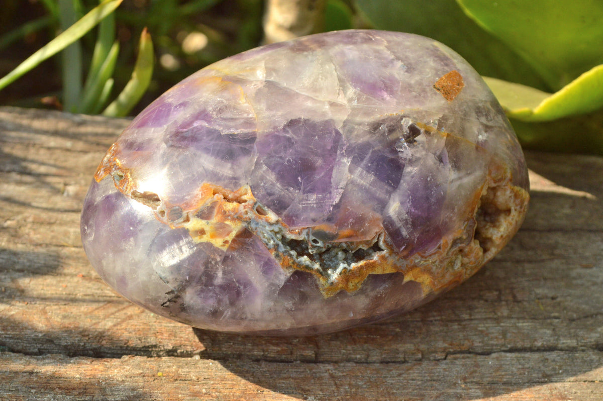 Polished Flower Dream Amethyst Standing Free Forms x 3 From Madagascar - TopRock