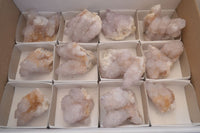 Natural Pale Lilac Spirit Quartz Clusters x 12 From Boekenhouthoek, South Africa - Toprock Gemstones and Minerals