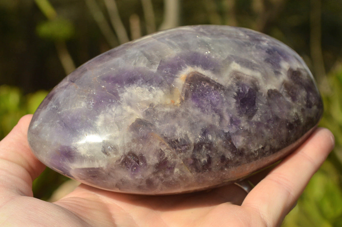Polished Flower Dream Amethyst Standing Free Forms x 3 From Madagascar - TopRock