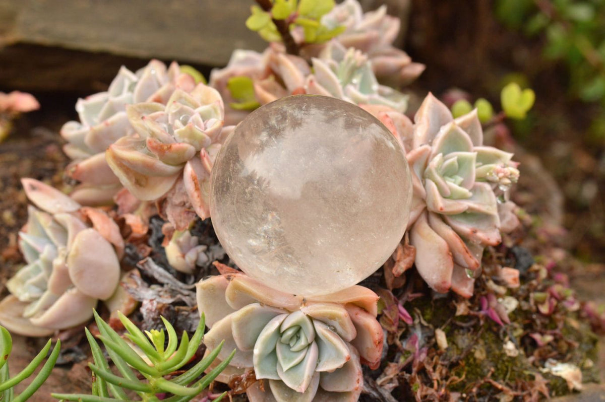 Polished Clear Quartz Crystal Balls / Spheres x 4 From Madagascar - TopRock