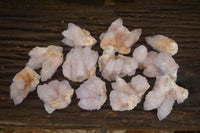 Natural Pale Lilac Spirit Quartz Clusters x 12 From Boekenhouthoek, South Africa - Toprock Gemstones and Minerals