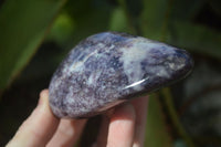 Polished Purple Lepidolite Standing Free Forms  x 4 From Madagascar - Toprock Gemstones and Minerals