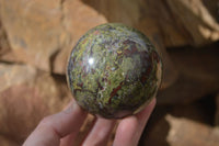 Polished Bastite Dragon Blood Stone Spheres  x 2 From Tshipise, South Africa - Toprock Gemstones and Minerals