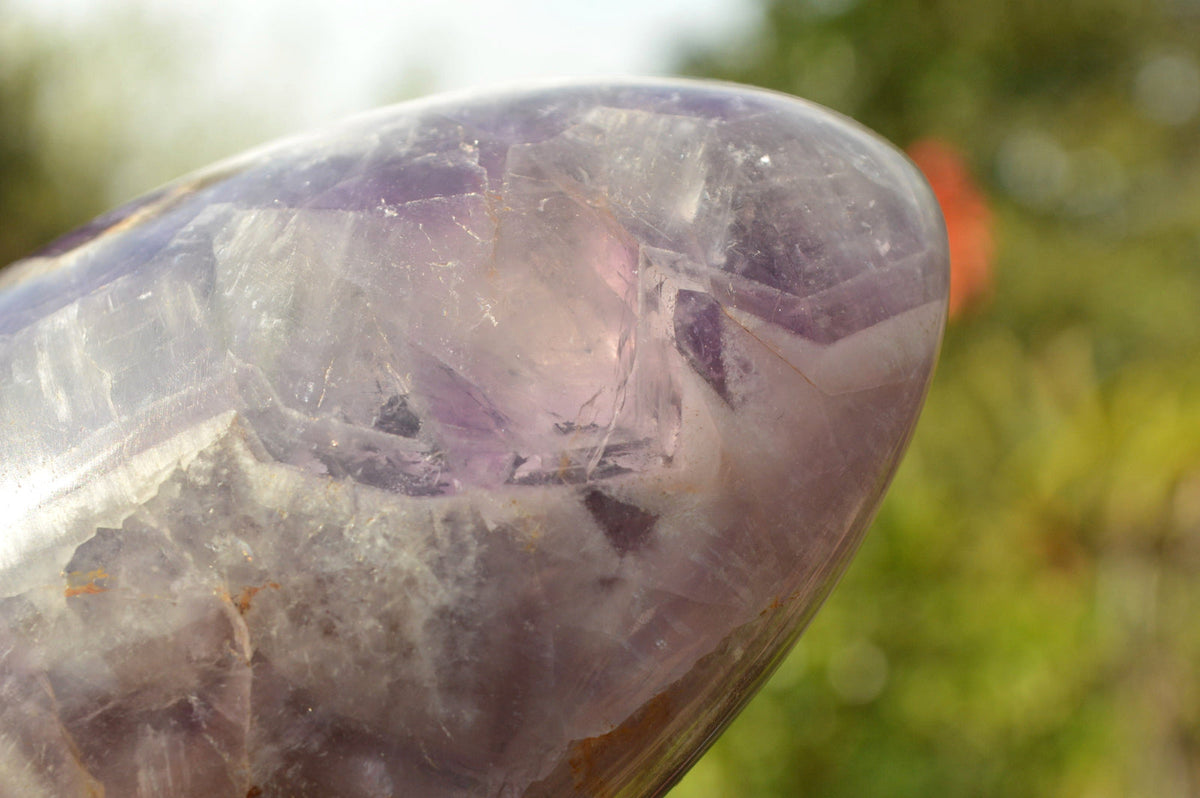 Polished Flower Dream Amethyst Standing Free Forms x 3 From Madagascar - TopRock