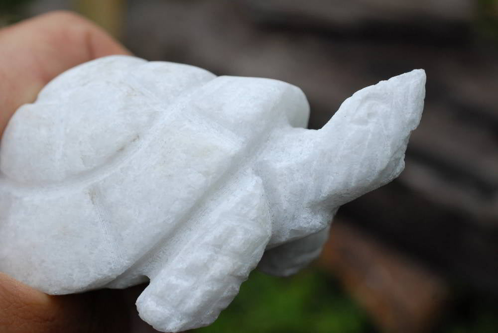 Polished Hand Carved Marble Tortoises x 4 From Zimbabwe - TopRock