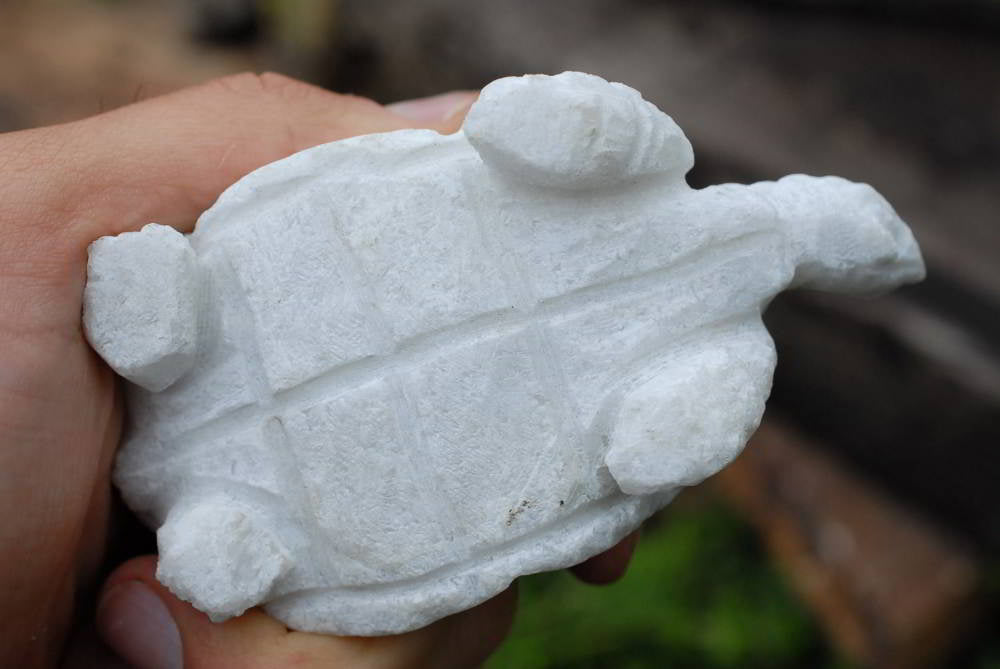 Polished Hand Carved Marble Tortoises x 4 From Zimbabwe - TopRock