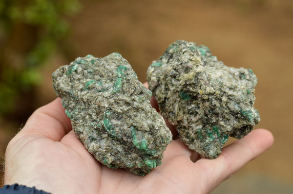 Natural Green Emerald In Matrix Specimens  x 5 From Sandawana, Zimbabwe - TopRock