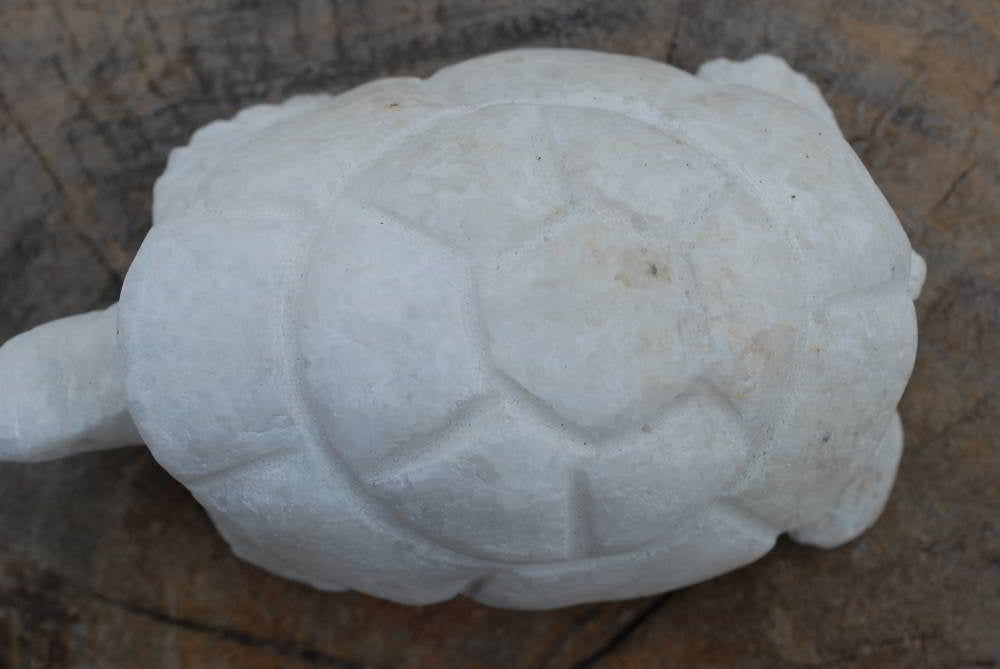 Polished Hand Carved Marble Tortoises x 4 From Zimbabwe - TopRock