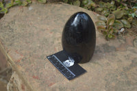 Polished Schorl Black Tourmaline Standing Free Form x 1 From Madagascar - Toprock Gemstones and Minerals