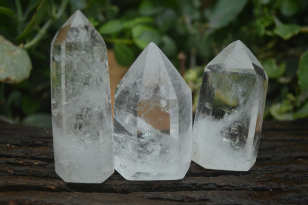 Polished Clear Quartz Points  x 6 From Madagascar - Toprock Gemstones and Minerals 
