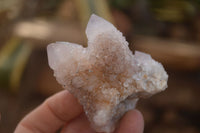 Natural Pale Lilac Spirit Quartz Clusters x 12 From Boekenhouthoek, South Africa - Toprock Gemstones and Minerals