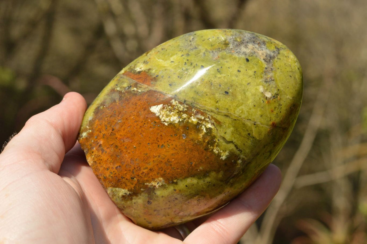 Polished Lovely Pair Of Green Opal Standing Free Forms x 2 From Antsirabe, Madagascar - TopRock