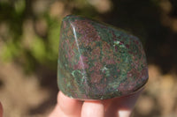 Polished Fluorescent Ruby Corundum In Chrome Verdite Free Forms x 4 From Zimbabwe - Toprock Gemstones and Minerals