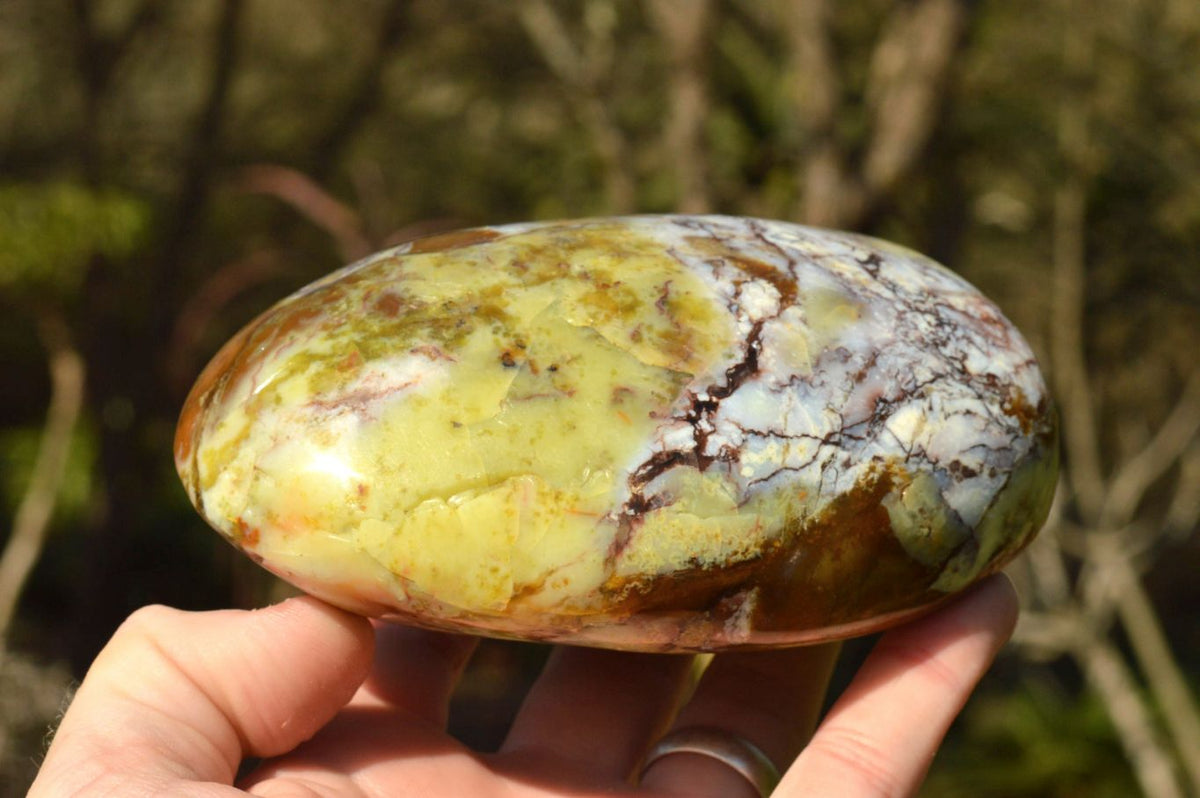 Polished Lovely Pair Of Green Opal Standing Free Forms x 2 From Antsirabe, Madagascar - TopRock