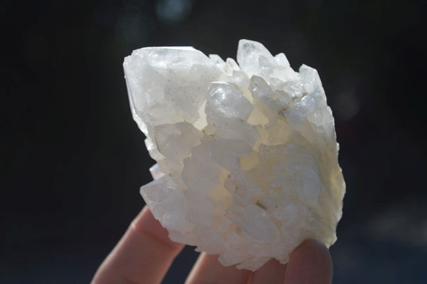 Natural Cathedral Window Candle Quartz Clusters  x 12 From Madagascar - Toprock Gemstones and Minerals 