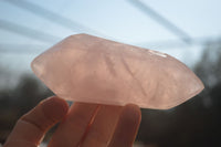 Polished Gemmy Double Terminated Rose Quartz Points x 4 From Ambatondrazaka, Madagascar - Toprock Gemstones and Minerals