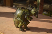 Polished  Leopard Stone Dinosaur Carvings x 2 From Zimbabwe - Toprock Gemstones and Minerals