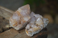 Natural Small Spirit Ametrine Quartz Clusters  x 12 From Boekenhouthoek, South Africa - Toprock Gemstones and Minerals