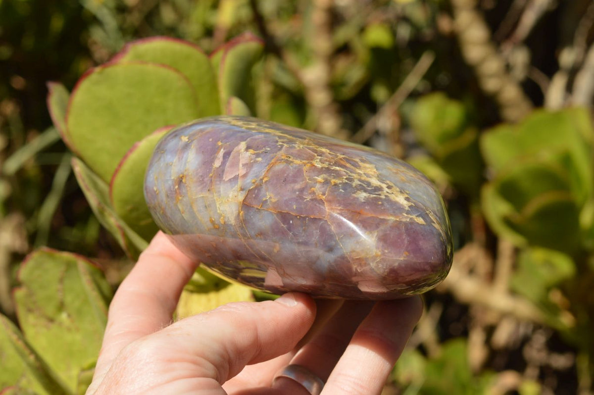Polished Rare Violet "Sugi" Rose Quartz Standing Free Forms x 2 From Ambatondrazaka, Madagascar - TopRock