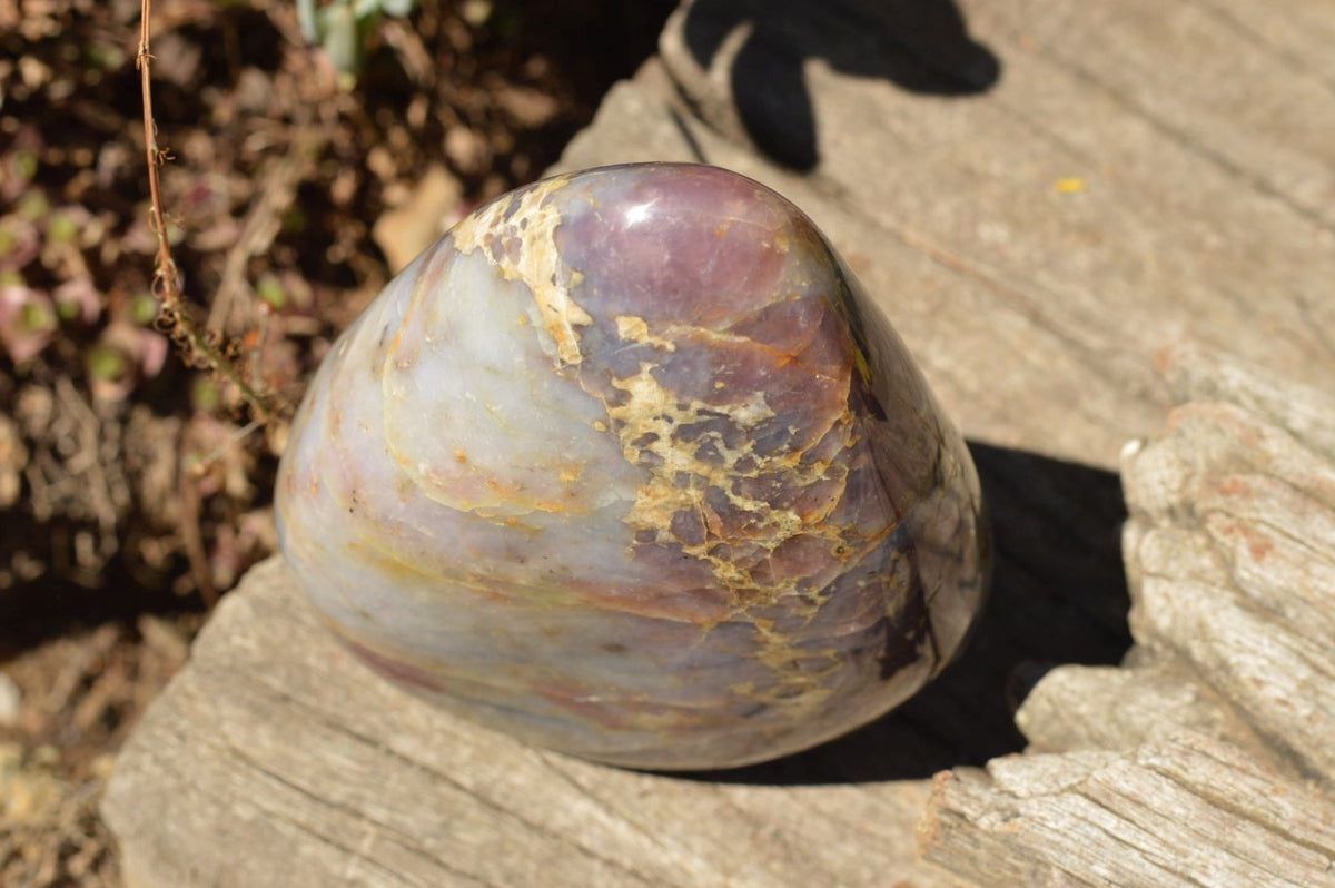 Polished Rare Violet "Sugi" Rose Quartz Standing Free Forms x 2 From Ambatondrazaka, Madagascar - TopRock