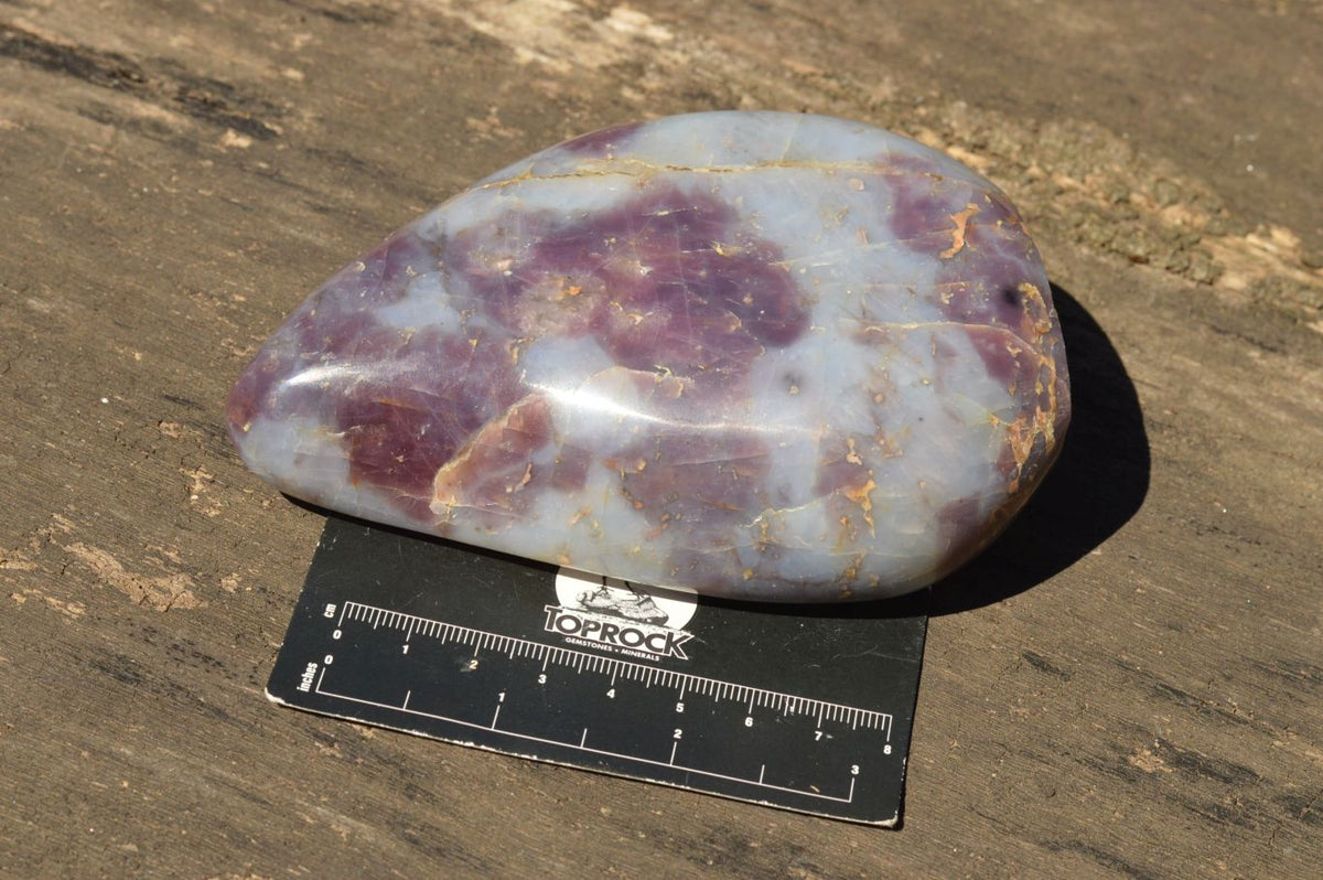 Polished Rare Violet "Sugi" Rose Quartz Standing Free Forms x 2 From Ambatondrazaka, Madagascar - TopRock